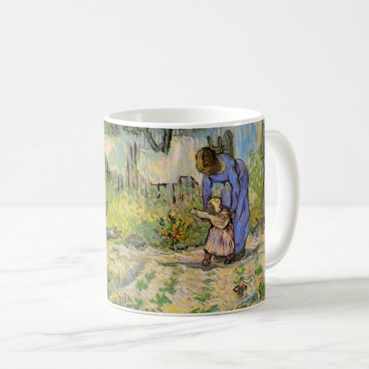 Mug Premiers Pas (d'après Millet) de Vincent van Gogh (Devant droit)