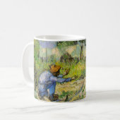 Mug Premiers Pas (d'après Millet) de Vincent van Gogh (Devant gauche)