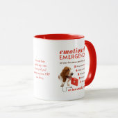 Mug Premiers soins émotionnels personnalisés - Chien d (Devant droit)
