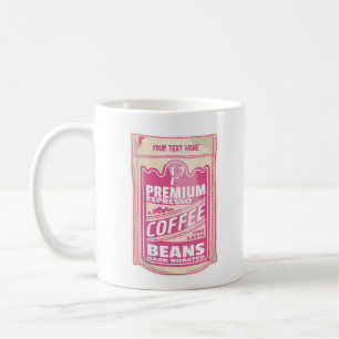 Mug Premium espresso café haricots rose nourriture pop