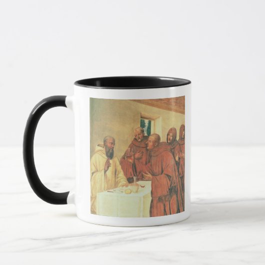 Mug Prenant la communion, de la vie de St Benoît (f (Gauche)