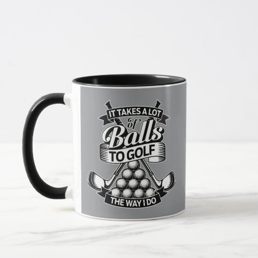 Mug Prend Beaucoup De Balles - golf drôle (Gauche)
