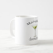 Mug Prendre des décisions avec du verre Martini (Devant gauche)