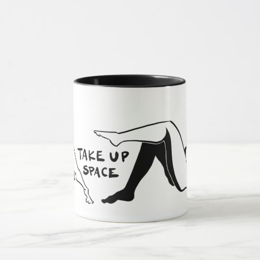 Mug Prendre la boue spatiale (Centre)