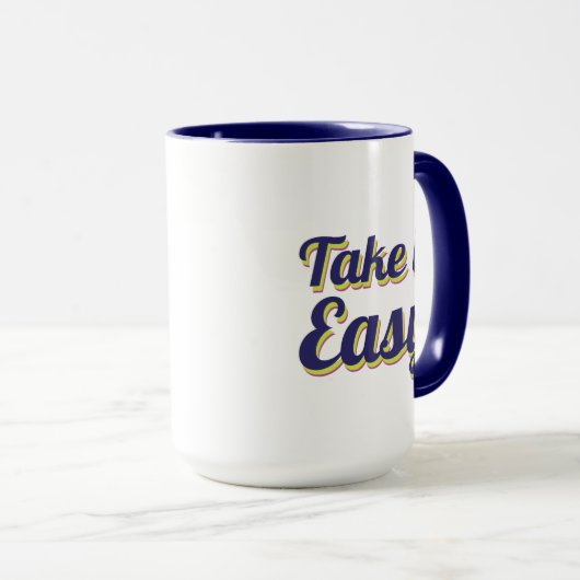 Mug Prends-le facilement (Devant droit)