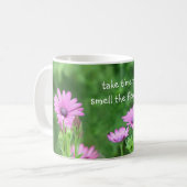 Mug Prenez du temps pour les marguerites pourpres (Devant gauche)