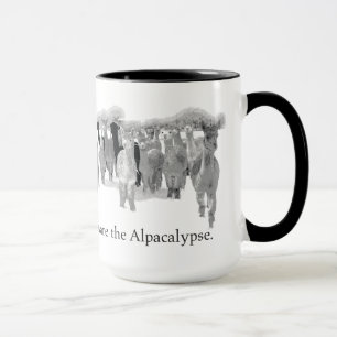 Mug Prenez garde de l'Alpacalypse - humour bébête ne