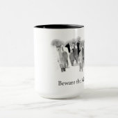 Mug Prenez garde de l'Alpacalypse - humour bébête nerd (Centre)