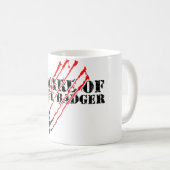 Mug Prenez garde du blaireau de miel (Devant droit)