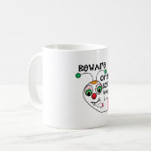 Mug Prenez garde du monstre de chaussette (Devant gauche)
