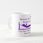 Mug Prenez garde du rat de bibliothèque tranquille (Devant gauche)