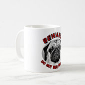 MUG PRENEZ GARDE ! NE BRANCHEZ PAS LE PUG. (Devant gauche)