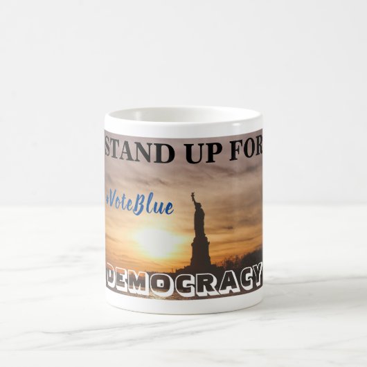 Mug PRENEZ LA DÉMOCRATIE #VoteBlue (Centre)