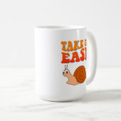 Mug Prenez-le facilement mignon Cartographie Snail Tex (Devant droit)
