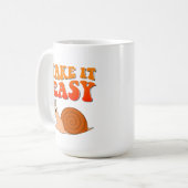 Mug Prenez-le facilement mignon Cartographie Snail Tex (Devant gauche)