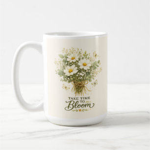 Mug Prenez le temps de fleurir   Conception de bouquet