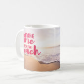 Mug Prenez le temps de la plage (Devant gauche)