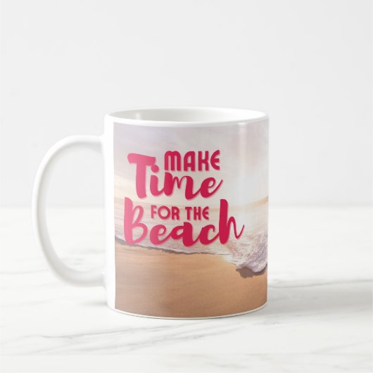 Mug Prenez le temps de la plage (Gauche)