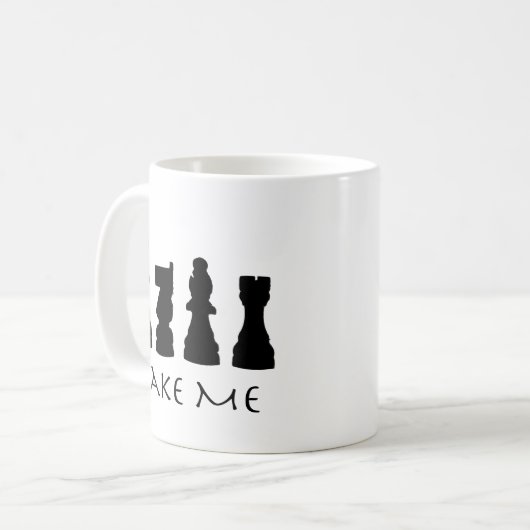 Mug Prenez-moi les pièces d'échecs (Devant gauche)