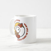 Mug Prenez soin de la poule 1 (Devant gauche)
