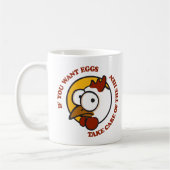 Mug Prenez soin de la poule 1 (Gauche)