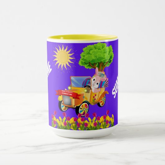 Mug Prenez Un Bon Café À Deux Tons En Été (Centre)