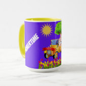 Mug Prenez Un Bon Café À Deux Tons En Été (Devant gauche)