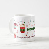 Mug Prenez Un Joyeux Petit Café Noël (Devant gauche)