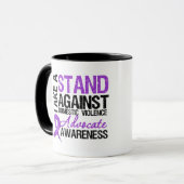 Mug Prenez une position contre la violence familiale (Devant gauche)