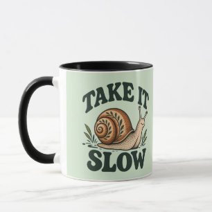 Mug Prenez Votre Temps - Escargot Bois Fantaisiste Mig