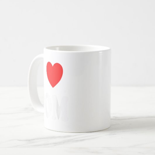 Mug Prénom Tom J'Aime Tom (Devant gauche)