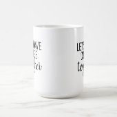 Mug Prenons un café ensemble | Couple Monogramme Noir (Centre)