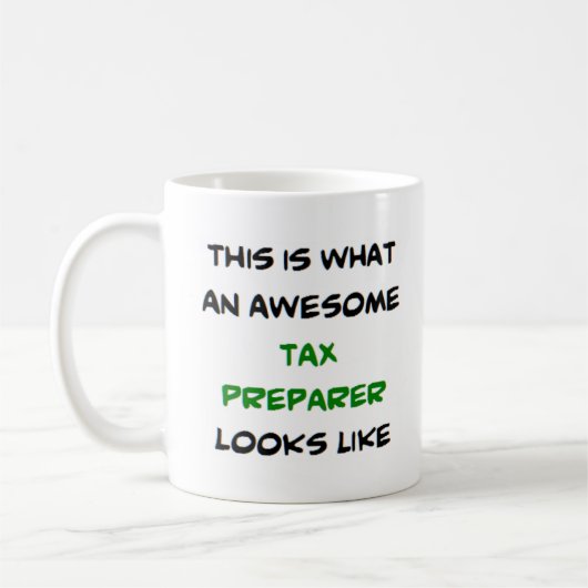 Mug préparateur fiscal, génial (Gauche)