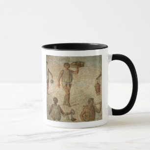 Mug Préparations pour un banquet, fragment de marbre,