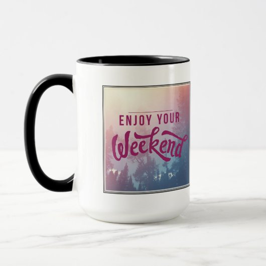 Mug Préparez pour le week-end (Gauche)
