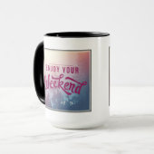 Mug Préparez pour le week-end (Devant gauche)