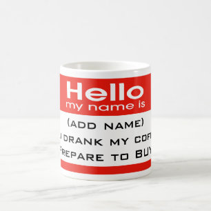 Mug Préparez-vous à acheter!