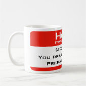 Mug Préparez-vous à acheter! (Gauche)
