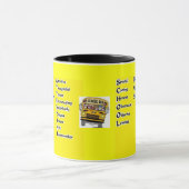 Mug Préposé d'autobus scolaire (Centre)