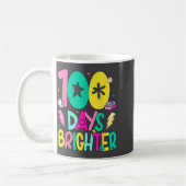 Mug Preppy 100 Days Brighter Happy 100th Day Of School (Gauche)