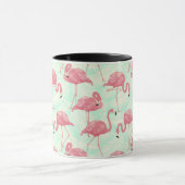 Mug Preppy Chic Elegant Pink Flamingo Motif (Centre)