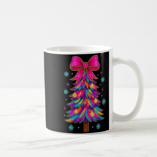 Mug Preppy Coquette Tree Christmas Crew 2025 Family Ma (Droite)