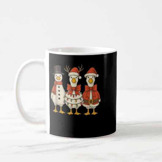 Mug Preppy Goose Christmas Crew 2025 Funny Santa Funny (Gauche)