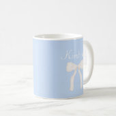 Mug Preppy Grandmillennial Bow Personnalisé (Devant droit)