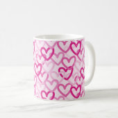 Mug Preppy Hearts Pink (Devant droit)