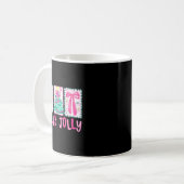 Mug Preppy Holly Xmas Jolly Coquette Bow Christmas Tre (Devant gauche)