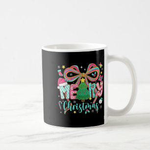 Mug Preppy Joyeux Noël Coquette Bow Pink Noël