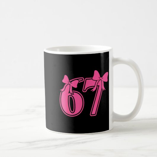 Mug Preppy Nk Coquette Bow Lace 67 Six Seven Meme Wome (Droite)