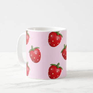 Mug Preppy Strawberry Girl Coquette Canne rose cadeau