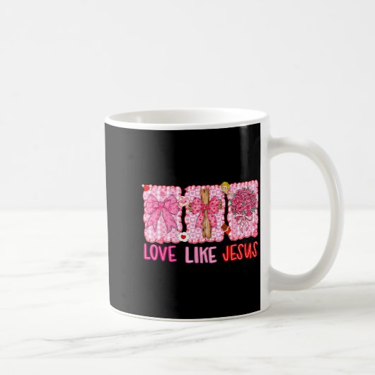 Mug Preppy Valentine Christian Love Like Jesus Men Wom (Droite)